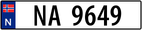 Trailer License Plate
